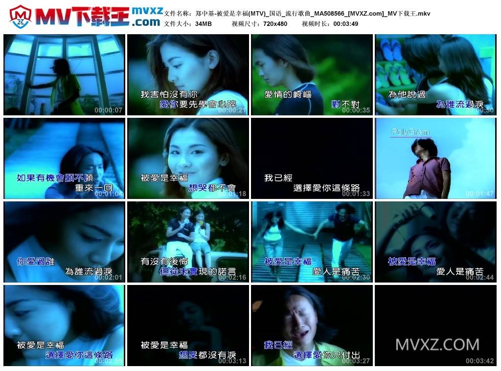郑中基-被爱是幸福(MTV)_国语_流行歌曲_MA508566